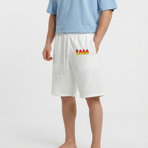 OEM Solid <b>White</b> High Quality 450G 100% Cotton Heavy <b>Men's</b> <b>Shorts</b> High Street Loose Casual Private Label <b>Shorts</b> for <b>Man</b> - Product Image 1