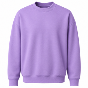 Sweat-shirt d'hiver oversize à col rond, coupe ample, épaules tombantes, pull décontracté, qualité supérieure, prix abordable, service OEM ODM - Product Image 5
