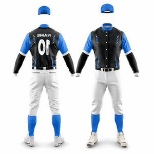 Solid Color Adults Uniform <b>Baseball</b> & Softball Uniform Kits Top Quality All Season Suit Breathable Training Wear Youth Sizes - Product Image 1