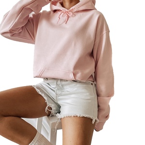Sweat-shirt personnalisé pour femmes 2025, lavage à l'acide, ODM, faible MOQ, couleur unie, décontracté, respirant, anti-froissement - Product Image 6