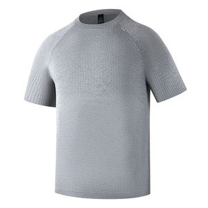 T-shirt Sportif Homme Noir Tricoté à Manches Raglan Coupe Droite Col Rond – Collection 2026 à Prix Grossiste par Shahas International - Product Image 4