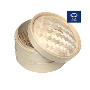 PREMIUM QUALITY Safe Clean Eco Bamboo Steamer Pure Wood <b>Plant</b> Kitchenware Best For Vegetable Steaming And Dumpling Steaming Sale - Product Image 1