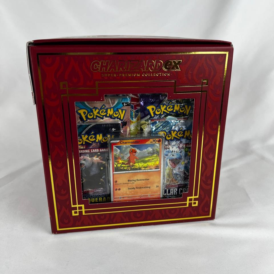 US Stock Sealed Pokemon TCG Charizard ex Super-Premium Collection Box ...