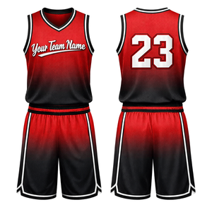 Ensemble d'uniformes de basketball personnalisés, maillot de basketball brodé, vêtements de sport en mesh respirant pour hommes - Product Image 1