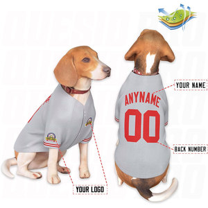 Camiseta Deportiva Transpirable de Verano para Perros, Camiseta Refrigerante para Mascotas de Raza Grande, Ropa Ligera para Perros con Nombre, Número y Logotipo Personalizados - Product Image 3