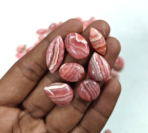 Cabujón de Rodocrosita Rosa y Blanca 100% Natural de Alta Calidad, Gema Suelta, Precio al por Mayor, Hecho a Mano para Joyería - Product Image 2