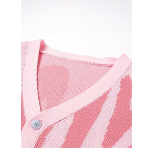 Suéter tipo cárdigan clásico de punto con botones para hombre - Product Image 3