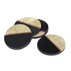 Posavasos de té para escritorio de oficina/posavasos de mármol/mesa vino taza de café estera té bebida resina mármol posavasos conjunto bar hogar mármol creativo - Product Image 6