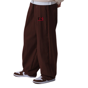 Pantalon de jogging léger pour homme, coupe large, taille élastique, décontracté, respirant, avec logo latéral - Product Image 2