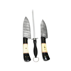 Versatile Damascus Steel <b>Kitchen</b> Knife Set With Strong Build And Comfortable Grip For Everyday <b>Kitchen</b> Work - Product Image 3