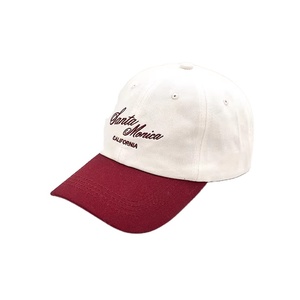 Gorra de Béisbol de Seis Paneles Personalizada de Alta Calidad con Diseño Nuevo de Dos Tonos Santa Monica Bordada, Cierre de Hebilla Metálica Ajustable - Product Image 1