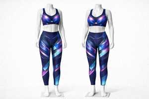 Ensemble de sport pour femme : Soutien-gorge de sport, Legging taille haute, Short, Tenue de yoga, Gym, Fitness, Course à pied, Entraînement, Vêtements de sport push-up - Product Image 4