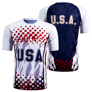 Maillot de football pour homme à manches courtes, imprimé par sublimation, col rond, évacuation de l'humidité, séchage rapide, coupe athlétique, maillot de football personnalisé pour équipe - Product Image 4