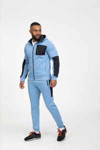 Wholesale Custom <b>Polyester</b> <b>Tracksuit</b> for School Teams Gaming Clubs and Sportswear Brands with Hooded Jacket Jogger Set - Product Image 2