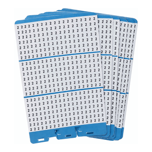 ฉลากหมายเลข PE กันน้ำ Brady Porta-Pack แบบรีฟิล แพ็ค 10 แผ่น สำหรับติดสายไฟและอุปกรณ์ - Product Image 3