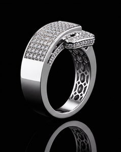 Men's Lab Grown Diamond <b>Ring</b>| <b>Iced</b> Out Hip Hop Gents <b>Ring</b> | Custom Pave Diamond Statement <b>Ring</b> for Men - Product Image 4