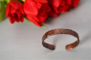 Rustic Hammered <b>Copper</b> Cuff Bracelet Hand Forged Wide Open <b>Bangle</b> Artisan Statement Jewelry bracelet Handmade everyday wear - Product Image 3