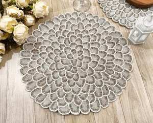 Needlework Beaded Placemats for Wedding Parties Table Mat for Dining Table Decoration Table <b>Runners</b> - Product Image 6