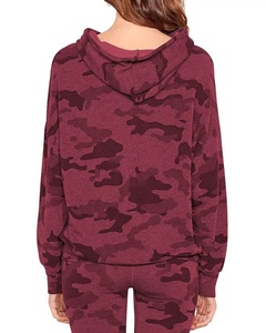 Women Camouflage Hooded Tracksuit Full Sleeve Casual <b>Jogger</b> Set Elastic Waist Autumn Wear - Product Image 5