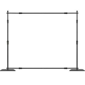 Kit per fondali con tubi rinforzati 3x3m con base in acciaio al carbonio, supporto regolabile e 6 morsetti per fondali - Product Image 3