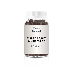 Exportador Profesional de Gomitas Veganas con Mezcla de Hongos 20 en 1, Suplementos Nutricionales de Alta Calidad para el Apoyo a la Salud Cerebral y Digestiva - Product Image 1