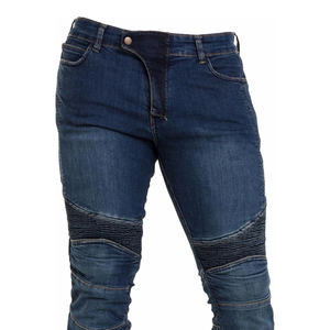 Jeans de Mezclilla Desgastados de Moda para Hombre, Alta Calidad, Nuevo Diseño 2026, Corte Recto, Casual, con Remaches y Bordados, Estilo Motociclista - Product Image 2