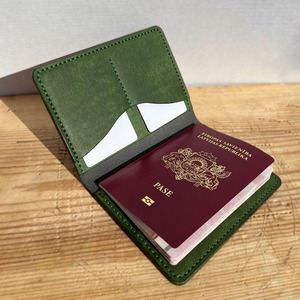 <b>Leather</b> <b>Passport</b> <b>Wallet</b> Large Capacity RFID Travel Holder Genuine Card Organizer Custom Branding Wholesale OEM Price - Product Image 1
