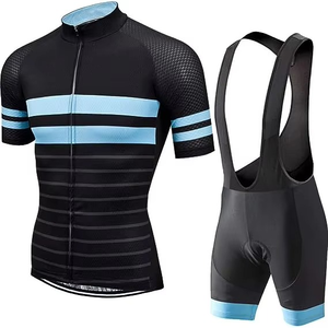 Ensemble de vêtements de cyclisme OEM pour l'été, manches courtes, respirant, vêtements de cyclisme pour hommes, uniformes de vélo - Product Image 1