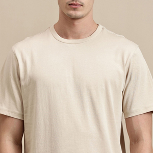 T-shirt Homme Personnalisé avec Logo, Style Streetwear, Coupe Oversize, Coton Lourd, Épaules Tombantes, Coupe Boxy, OEM - Product Image 5