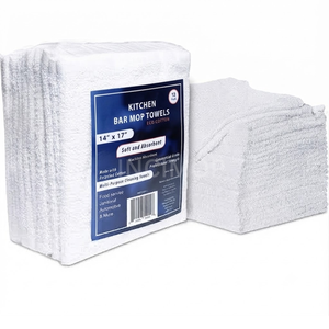 Grandes ofertas en toallas de barra de algodón 100% acanaladas, 16x19, 32 oz, blanqueadas, para limpieza de restaurantes y cocinas, de la India. - Product Image 5
