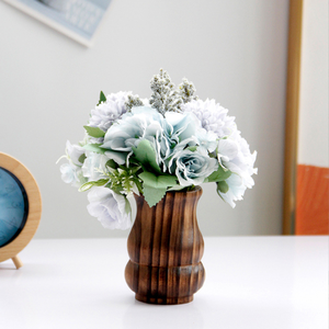 Jarrón de Madera de Estilo Retro Clásico Creativo para Decoración del Hogar Moderno, Arreglo Floral Hecho a Mano, Año Nuevo Chino, Pascua, Ligero, 100% Hecho a Mano - Product Image 3