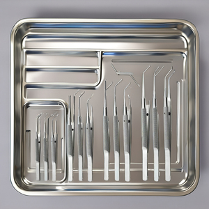 Pinzas de Plataforma JAMSO INDUSTRIES JI-3338 con Mango Redondo, Instrumento Oftálmico, Kit Quirúrgico Manual, Certificado ISO13485 CE - Product Image 1