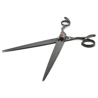 Tijeras Profesionales Multifuncionales OEM de Alta Calidad, de Acero Inoxidable Negro de 8 Pulgadas, Modernas y Portátiles para Peluquería Canina