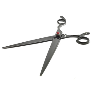 Multifunctional OEM Professional High Quality 8-Inch Stainless Steel Black Modern Pet Grooming <b>Scissors</b> Straight Shears - Product Image 4