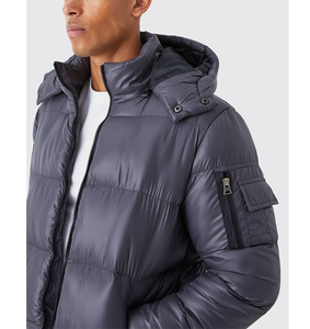 Chaqueta de Plumón Personalizada para Invierno, Ultraligera, con Bordado de Pato/Ganso, Acolchada, Lisa, Estilo Urbano para Hombre - Product Image 5