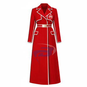 Manteau en laine de haute qualité pour femmes Delta Sigma Theta Sorority, trench-coat ceinturé, manteau long en laine, pour les membres de la sororité DST - Product Image 1