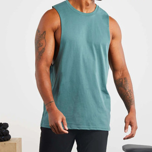 <b>Cheap</b> Price Customizable Men's Casual Knitted Embroidery Tank Top Breathable Quick Dry Light Weight 100% Cotton Adults High - Product Image 1