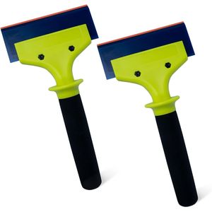 Set di 2 Raschietti in Gomma da 5 Pollici con Manico in Nylon per Rimozione Acqua, Pulizia Vetri, Installazione PPF e Applicazione Pellicole per Finestre - Product Image 1