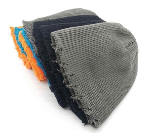 Bonnet tricoté chaud et créatif en fil circulaire, style rétro vieilli, respirant et imperméable, couleur personnalisable, collection Automne/Hiver 2026 - Product Image 1