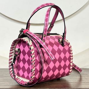 Sacs de voyage mini Speedy tendance pour femmes, motif damier, sac à main bandoulière, sac de nuit avec sangle réglable - Product Image 4