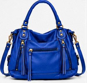 Bolso Tote de Cuero Premium Estilo Bohemio Japonés Vintage con Múltiples Bolsillos y Dos Asas para Mujer, Bolso de Mano de Lujo Elegante para Viaje de Verano con Cierre Completo - Product Image 1