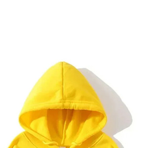 Girls Yellow Hooded Sweatshirt Cartoon <b>Rainbow</b> Print Contemporary Relaxed Fit <b>Hoodie</b> Soft Brushed Fleece Casual Street Fashion - Product Image 2