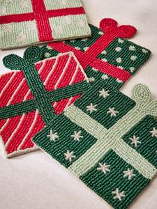 Juego de Posavasos Bordados a Mano de Lujo con Cuentas para Mesas de Café, Comedores y Decoración Elegante del Hogar - Product Image 2