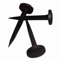 Forgé à la main traditionnel vieux fer forgé Antique faux ongles style médiéval ongle en fer noir Nail mobilier artisanal en bois