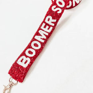 Bolso Bandolera de Lona con Cuentas de Leopardo para Mujer, con Correa Larga y Cadenas de Cuentas - Product Image 1