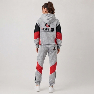 Ensemble de survêtement décontracté pour femme, effet délavé, sweat-shirt et pantalon assortis, tissu doux et respirant, idéal pour le sport et les voyages - Product Image 5