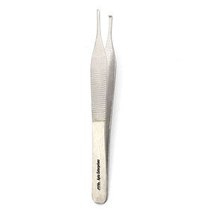 Pinzas Quirúrgicas Delicadas de Acero Inoxidable de Alta Calidad, Micro Adson de 4.75 Pulgadas con 1x2 Dientes - Product Image 1