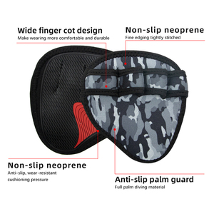 Protège-doigts en néoprène à 4 doigts pour la musculation/le levage de poids – Antidérapants, ferme maintien, confortables, préviennent les callosités/ruptures – Unisexe - Product Image 3