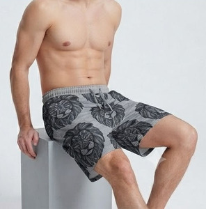 Pantalones Cortos de Forro Polar Sublimados para Hombre, Pantalones Cortos de Algodón con Cordón en la Cintura, Casuales, Cómodos, Holgados, de Corte Suelto, Sublimados - Product Image 5
