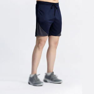 Pantalones Cortos Deportivos Casuales para Hombre MOE, con Bloques de Color, Cintura Elástica, Poliéster, Ropa Deportiva para Gimnasio, Producción OEM de Fábrica - Product Image 3